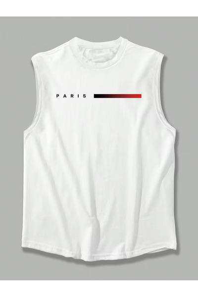 bellanova Sila Trend Men's White Original Printed Oversize Cut Cotton Crew Ne...