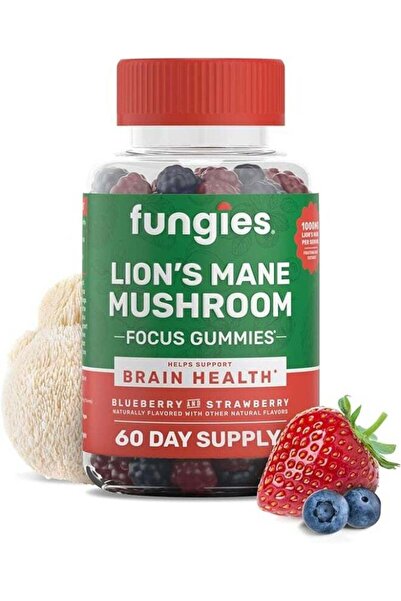Fungies مُحسّنات صحة الدماغ من فطر عرف الأسد لتعزيز التركيز والذاكرة والمزاج