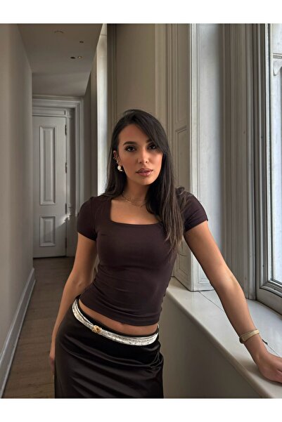 IŞILDA FASHION Bluză cu gât pătrat