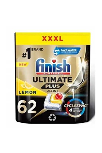 Finish Detergent capsule Ultimate Plus lamaie, 62 capsule