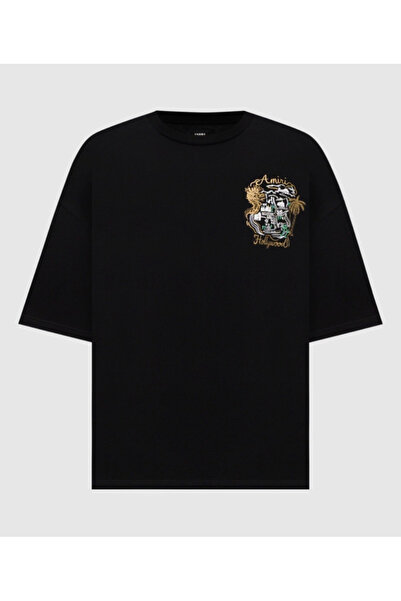 Amiri Summer Hollywood Sırt Baskılı Pamuklu tişört