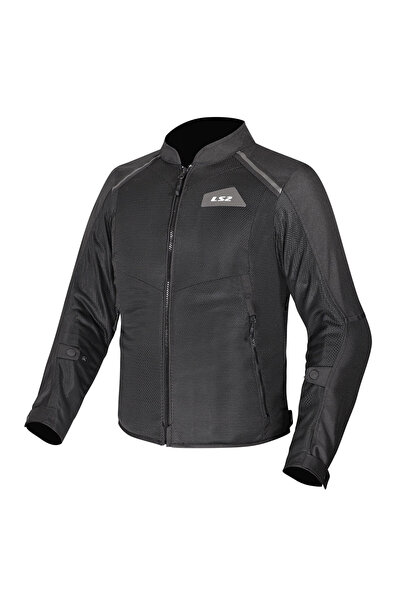 LS2 Breeze Black Motorcycle Jacket