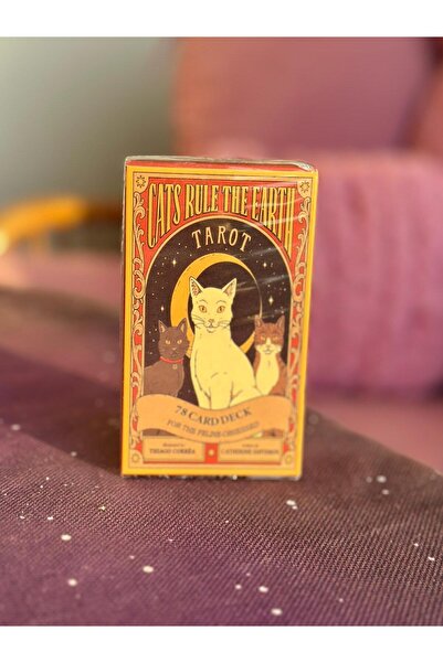 Galaksi Dükkanı Cats Rule The Earth Tarot Deck/Kedi Temalı Tarot Kartları -10...