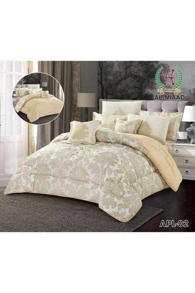 Predas Summer Jacquard King Size Double Bedspread Set, 8 Pieces