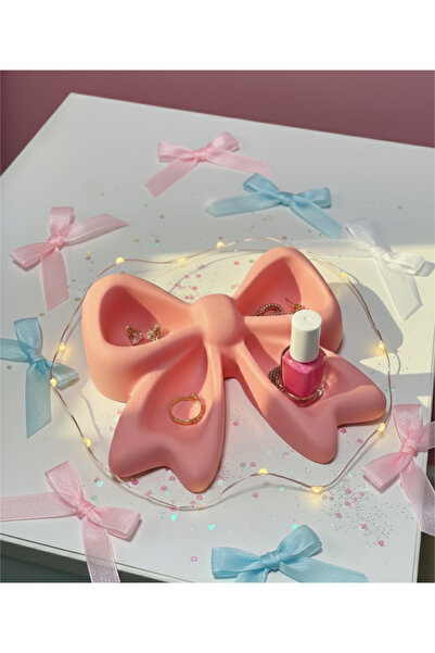 Nycruin3D طبق/منظم مجوهرات بشريط جميل مكون من 4 أقسام - هدايا تذكارية، حامل م...