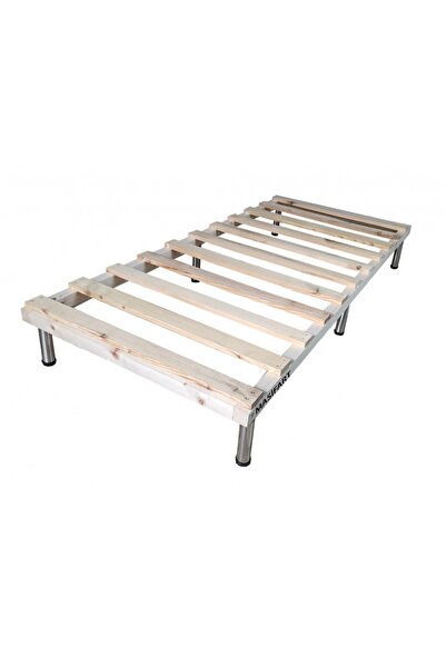 Masifart Tek Kişilik Ahşap Somya Karyola 90X200