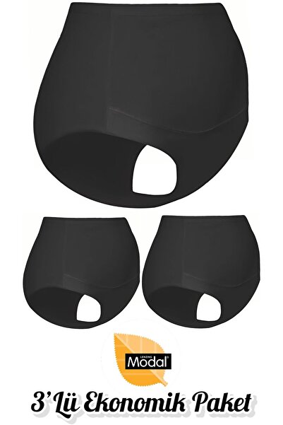 Özten İç Giyim Pachet economic de 3 bucăți, din țesătură modală elastică Lycr...