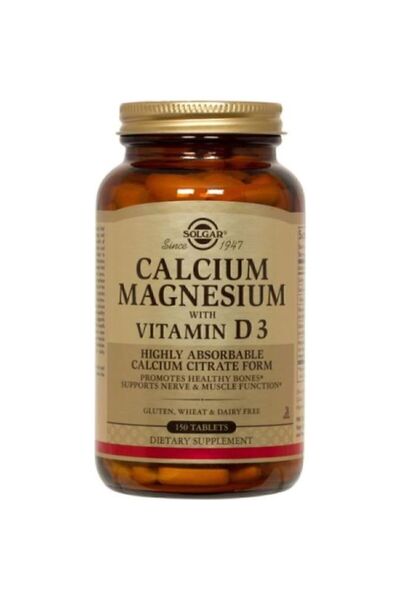Solgar Calcium Magnesium Vitamin D3 150 Tablet -