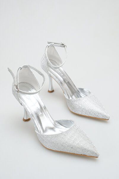 SENASTİL Special Design Ankle Strap and Crocodile Evening Dress Heeled Women'...