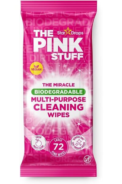 THE PINK STUFF Multi-purpose cleaning wipes, 72 pieces