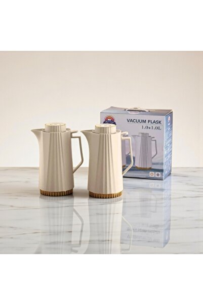 AR HOME TEA-COFFE VACUUM FLASK -THERMOS SET-1.0 LT+1.0LT