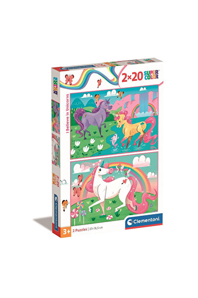 CLEMENTONI Puzzle Unicorn Believe 2×20 piese