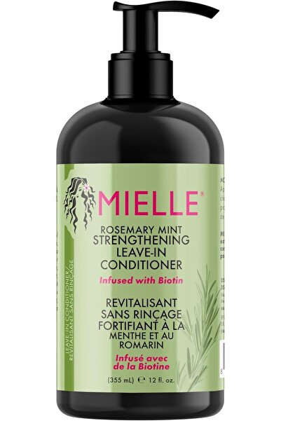mielle organics بلسم برائحة إكليل الجبل والنعناع يُترك على الشعر 355 مل