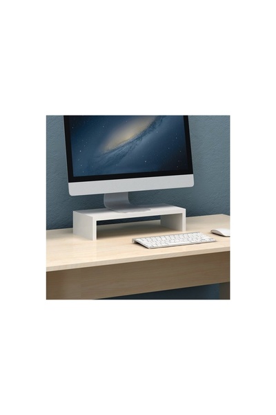 AHSAPSHOP Monitor Riser Stand 48X20X11 cm – Desk Organizer with Keyboard Stor...