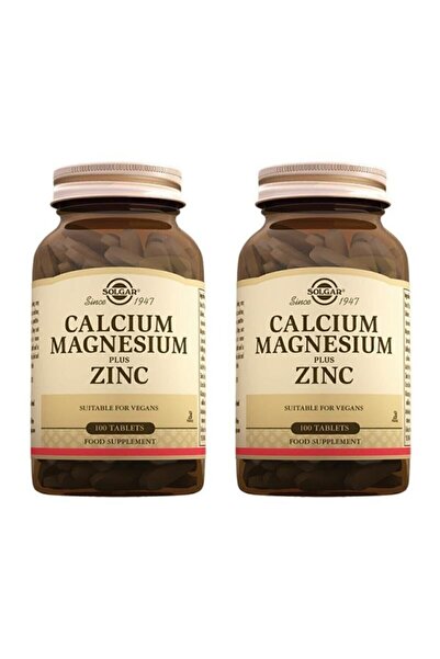 Solgar Calcium Magnesium Plus Zinc 100 Tablets 2 Pieces