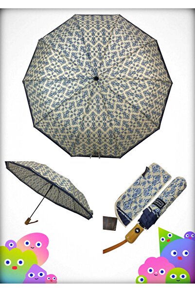 Rubenis 10 Telli 3 Kırmalı Su Tutmaz Hafif Ama Güçlü Modern Tasarım Lüx Şemsiye