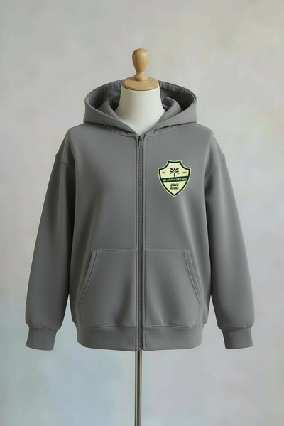Vordevia Al Ahli Saudi Fc Printed Zippered Oversized Sweatshirt