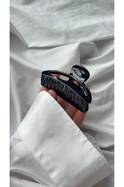 YOYYO Cataramă neagră model Mandal, culoare neagră, clemă 7cm