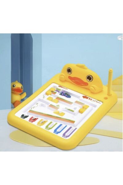 OEM Labirint magnetic rață galbena educativ pentru copii – dezvoltare coordon...