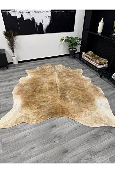 Neşem Halı Boutique Natürel Dana Derisi 4M2 Bej (gerçek) dana derisi Dana Post