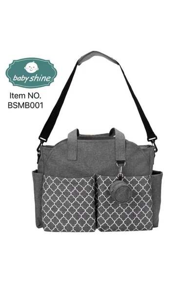 Generic شنطة مواليد - رمادي
