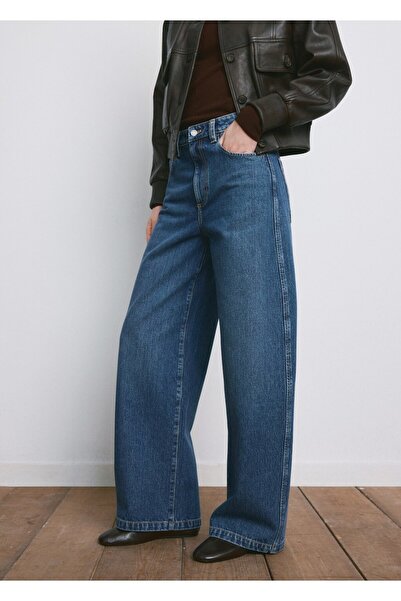 MANGO Woman Orta belli balon jean pantolon