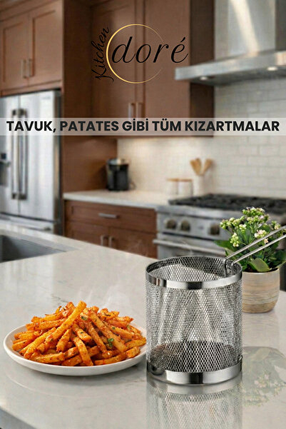 KitchenDORE Paslanmaz Çelik Kızartma Tenceresi ve Haşlama Potu Süt, Makarna, Sebze ve Yumurta Haşlama İçin Uygun