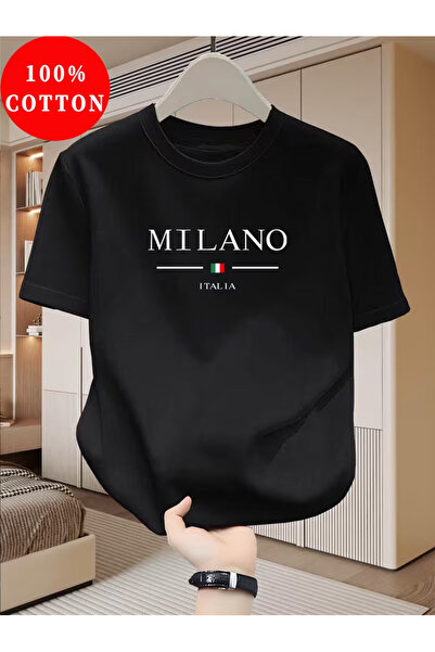 CLASSY.MODA Premium Black Cotton T-Shirt