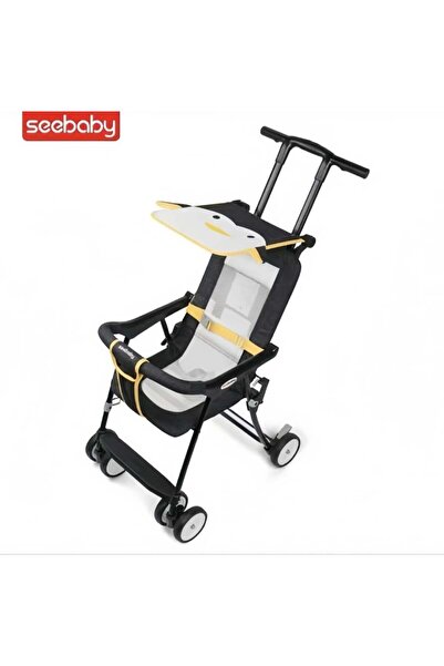 Generic سي بيبي عربية أطفال خفيفة وعملية - مظلة - اسود