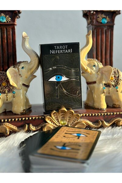 Galaksi Dükkanı Nefertaı Tarot Destesi/Antik Mısır Tarot Kartları -10cm 6,5cm...