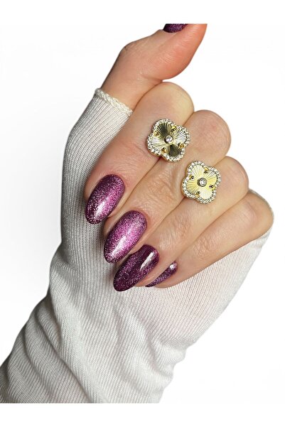 rosen accessories Yonca model 14k Altın Kaplama Küpe