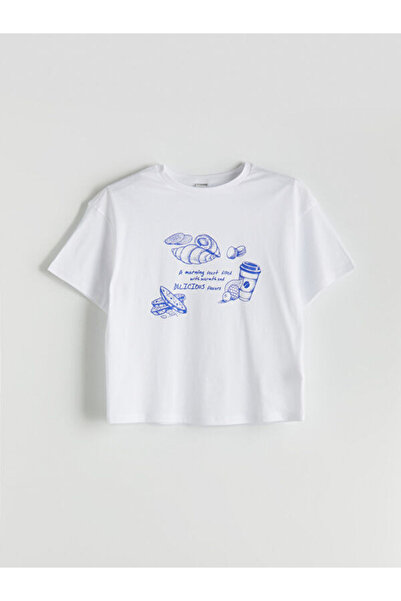 LC Waikiki Sparkling Choices από το Shining Store Zero Roba Yaka T-shirt για ...
