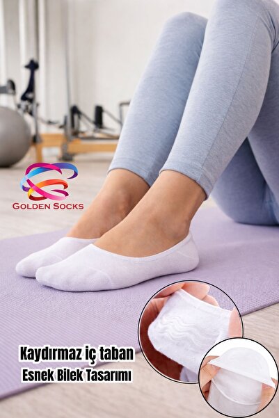 GOLDEN SOCKS Unisex Pilates Socks with Cotton and Silicone Support at the Ankle