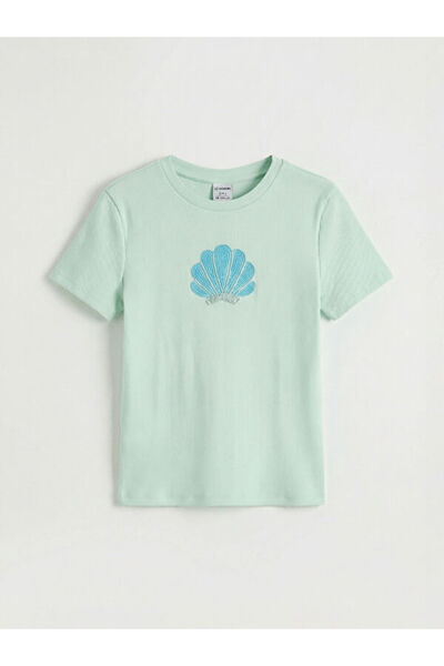 LC Waikiki تي شيرت بناتي مطرز بياقة روبا من UZG STORE للفتيات من ستايل شايبيرز