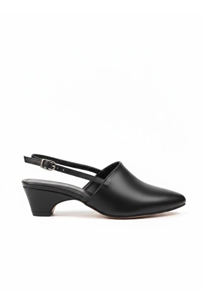 L&L Closed Front Open Heel Low Heel Women's Shoes
