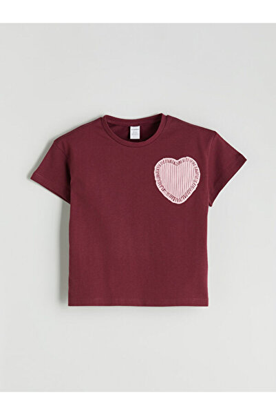 LC Waikiki Rmz Gi̇yi̇m Farkiyla Zero Roba Collar Girls' T-Shirt