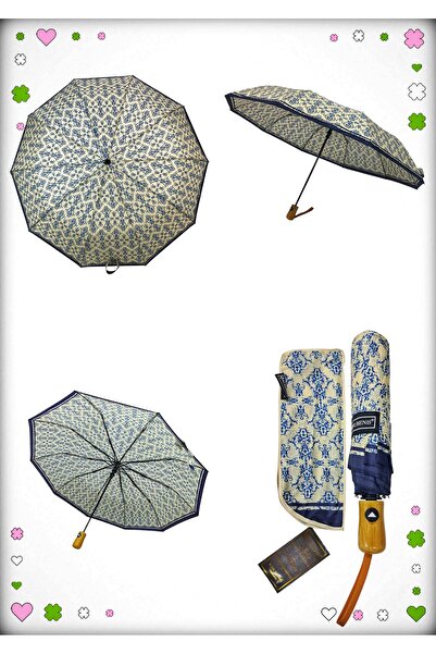 Rubenis 10 Telli 3 Kırmalı Su Tutmaz Hafif Ama Güçlü Modern Tasarım Lüx Şemsiye