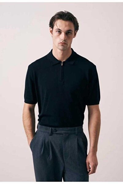 EAS GİYİM Half-Zip Polo Neck Knitwear