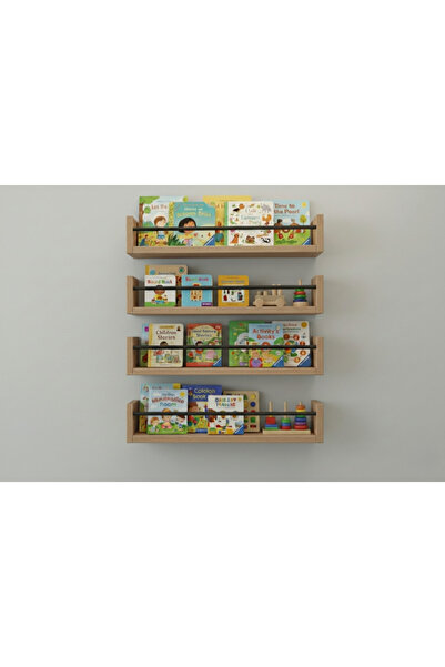 EGN WOODS 80X4 Atlantic Pine Mdf Baby Room Organizer Children's Room Montesso...