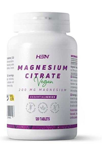 Hsn Magnesium Citrate 400 MG Elemental Mineral Per Daily Dose | 120 Pure Magn...