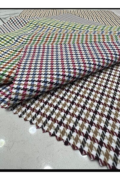 MODELİSA Poliviskon ekose kazayağı kumaş