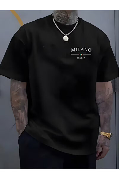 CLASSY.MODA Premium Μαύρο Βαμβακερό T-Shirt