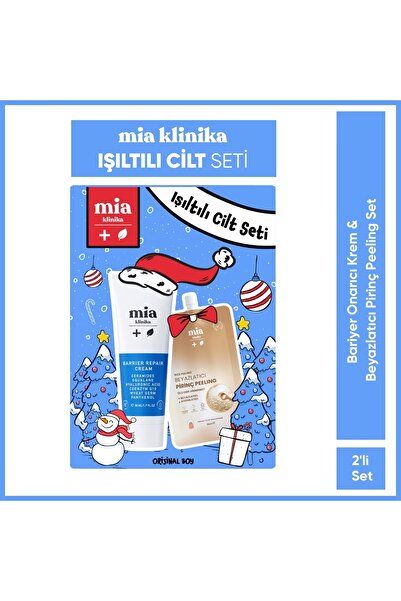 mia klinika Beyazlatıcı Pirinç Peeling 15 ml + Bariyer Onarıcı Krem 50 ml