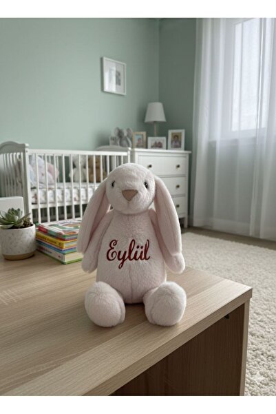 BİDOLUTAKI Kişiye Özel İsim Peluş Uyku Arkadaşı Tavşan