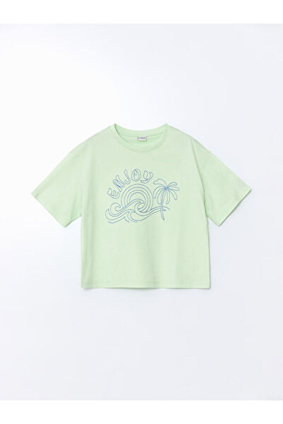 LC Waikiki منتجات فريزن ستور التي لا مثيل لها I تي شيرت بناتي بياقة صفرية من ...