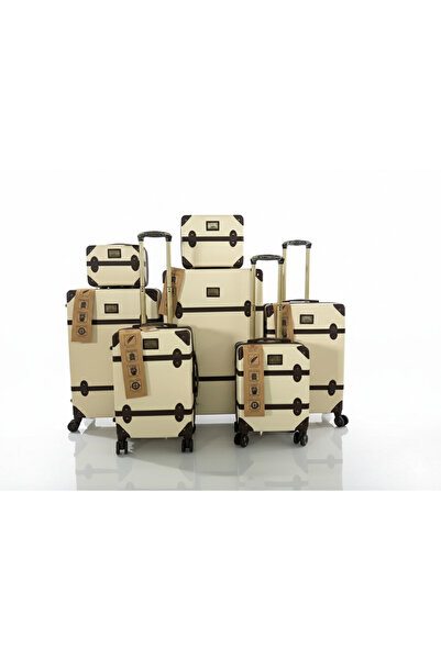 AMENAT Classic 7-piece luggage set with durable material and smooth, flexible...