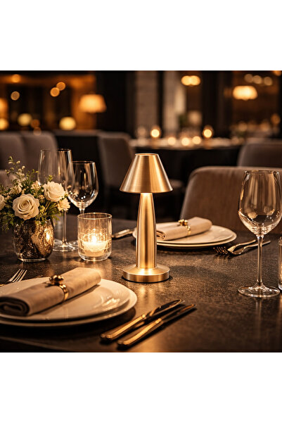 HubRom PERCY–Επαναφορτιζόμενη vintage επιτραπέζια λάμπα, χειριστήριο αφής, 3 ...