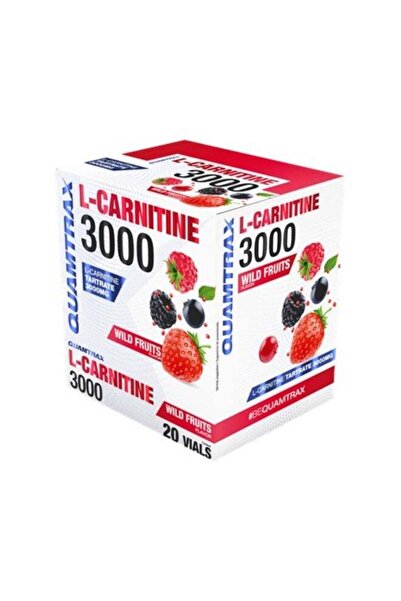 Quamtrax إل-كارنيتين 3000 بنكهة الفواكه البرية، 20 قارورة، 25 مل