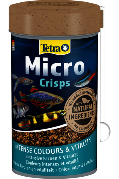 Tetra Micro Crisps Tropilal Balık Güçlü Renk ve Bağışıklık Yemi - 100ML
