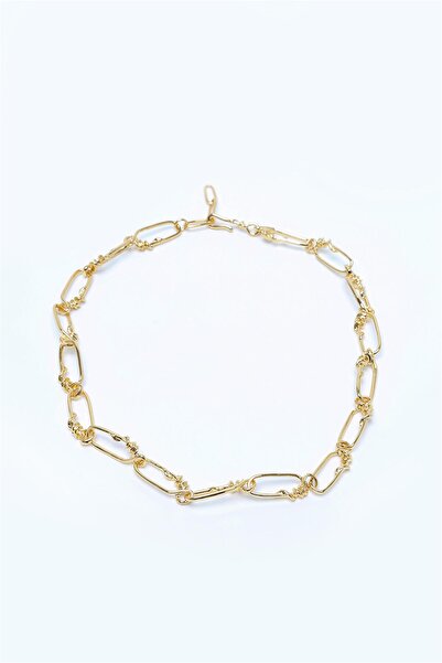 Perspective قلادة بمظهر سلك ذهبي